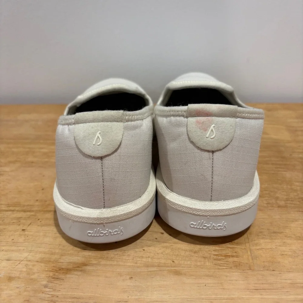 Allbirds‎ Wool Lounger Slip On Shoes Womens White Size 6 Comfort Casual Sneakers
